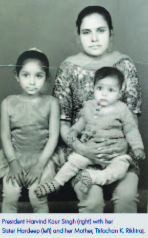 SINGH President Harvind Kaur with her sister Hardeep and her mother, Tirlochan K. Rikhiraj