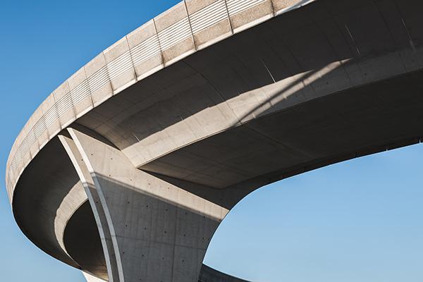 Large concrete overpass