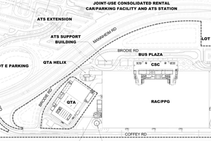 O'Hare International Airport conRAC site map