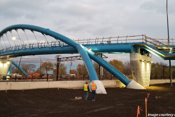 41st Street + 43rd Street Twin Pedestrian Bridges