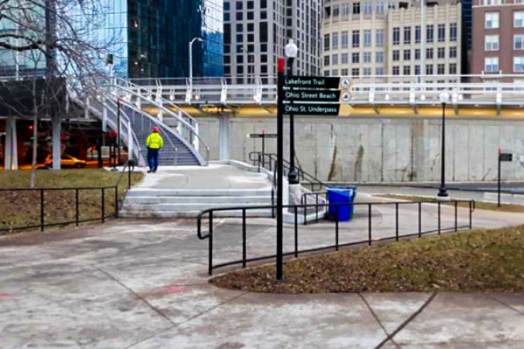 Navy Pier Flyover elevated path