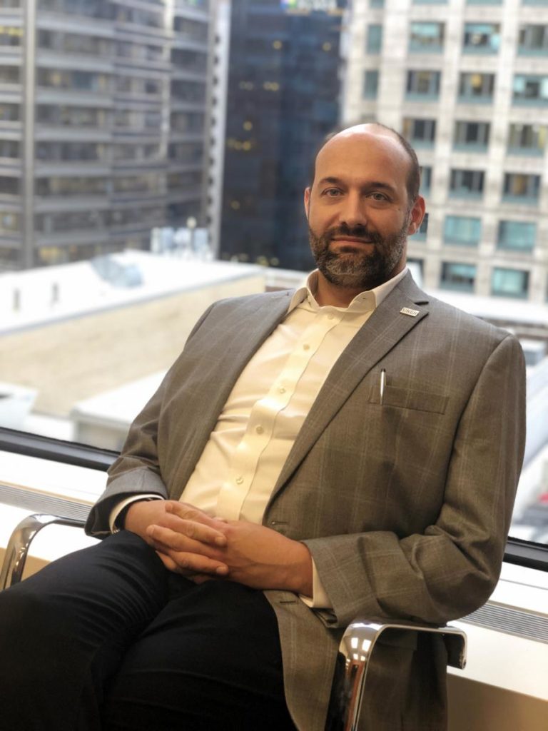 Singh's Greg Duntz seated in his office